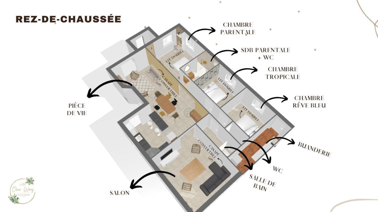 Villa Oneway, Piscine Privee, Classee 3 Etoiles Sainte-Rose Exteriér fotografie